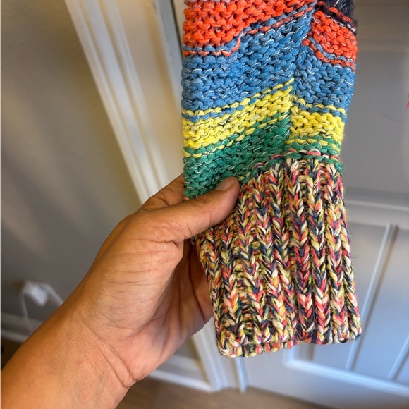 Anthropologie Pilcro Fringed Cropped Cardigan Sweater multicolor - Picture 7 of 15